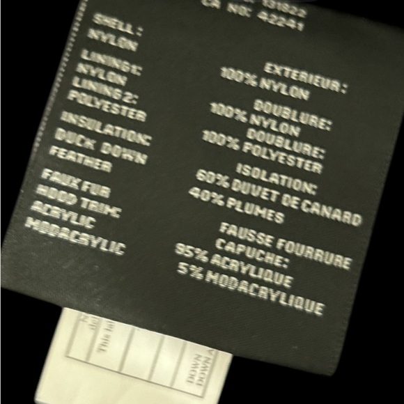 S13 Black Puffer Jacket with Faux Fur Hood - Picture 8 of 10